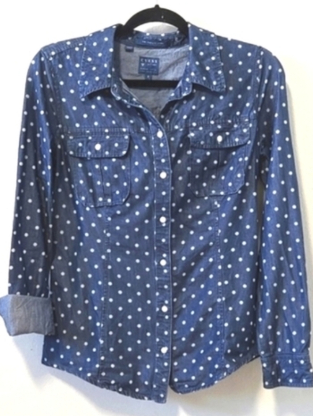 Guess Denim The Natalie Shirt Polka Dots